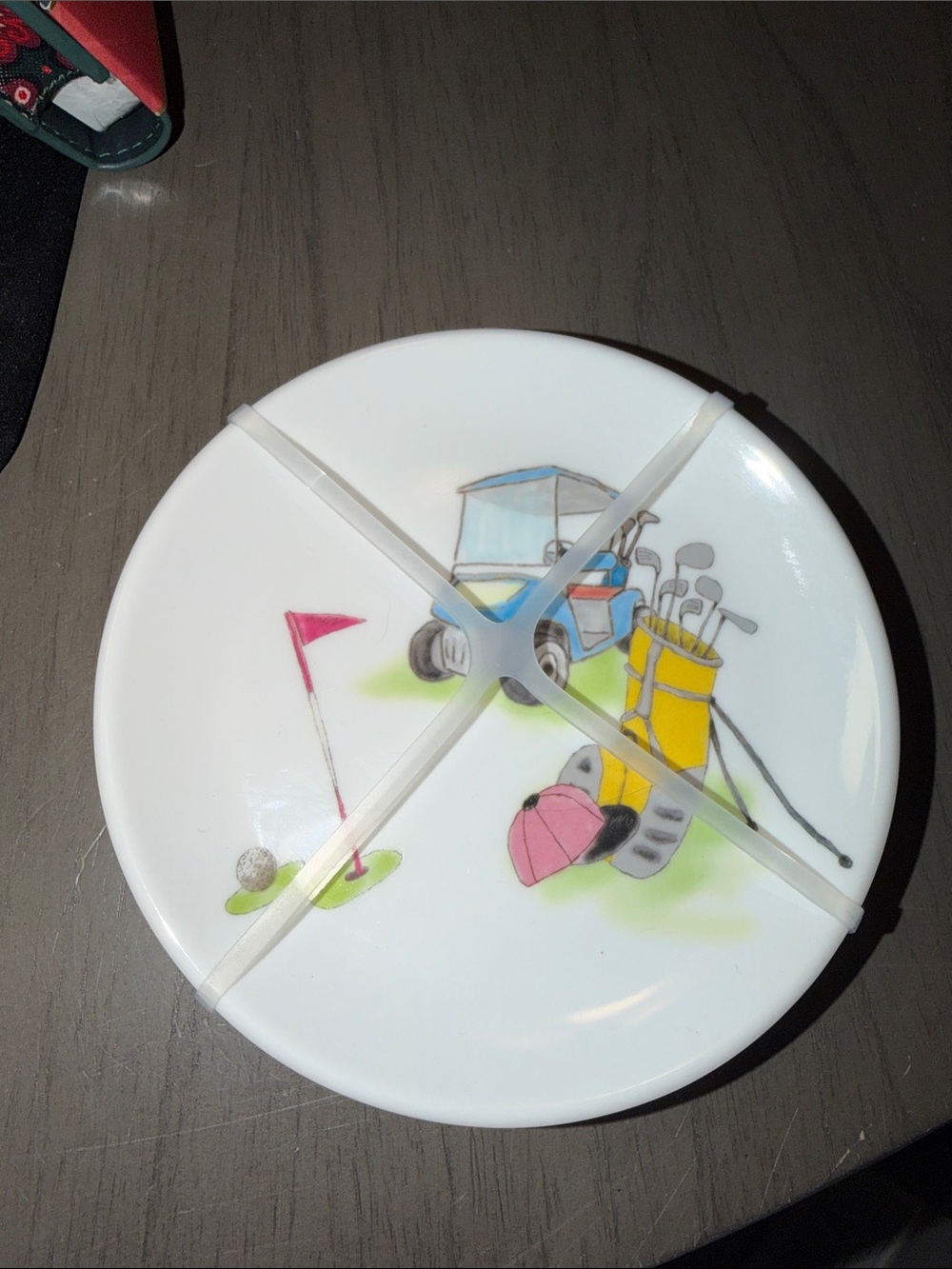 Golf-Themed Plastic  Trinket Dishes